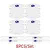 For Subaru XV WRX BRZ FORESTER IMPREZA LEGACY OUTBACK STI Auto Handle Strips Protector Film Decals 8Pcs Car Door Bowl Stickers AA9