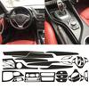 Pro BMW E84 2010-2015 3D samolepka Carbon Fiber Black Pattern Interior DIY Trim Decal Autodecoration Samolepky pro levostranné řízení