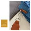 Borsa a tote in denim con bordo grezzo borsa a mano da donna