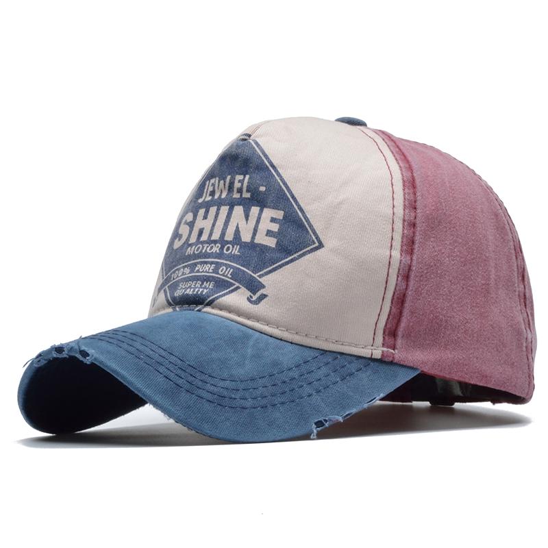 

Бейсболка унисекс в винтажном стиле 55-60cm синий/красный