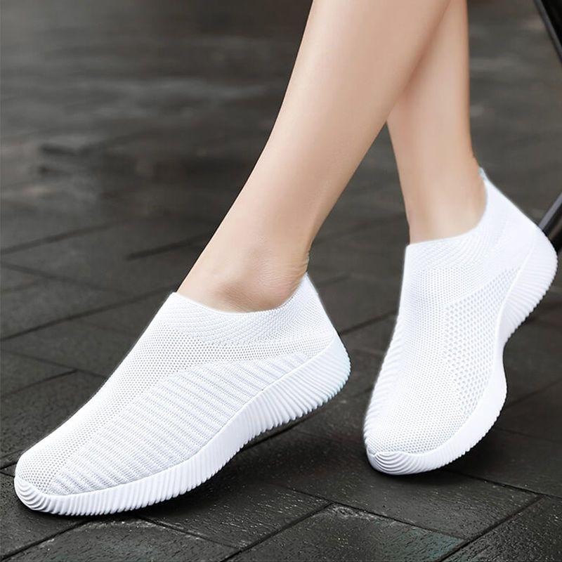 Scarpe in Tessuto Traspiranti Fly Weaving Modelli Coppia Scarpe a Rete Estive Versione Coreana delle Scarpe Basse Singole Casual