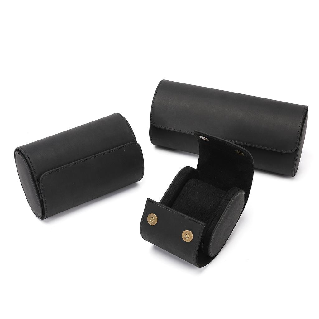 Watch Organizer Watch Roll Travel Cases with Luxury Velvets Interior Watch Box