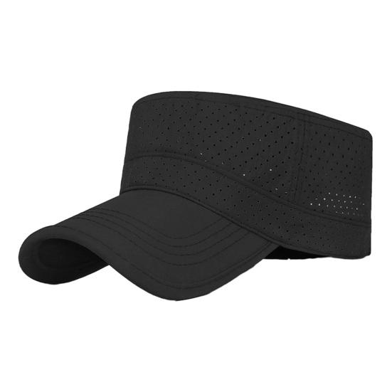 Summer Sun Hat, Flat Top Outdoor Sun Protection Hat, Quick-Drying Breathable Mesh Baseball Hat for Running Hiking Biking Fishing