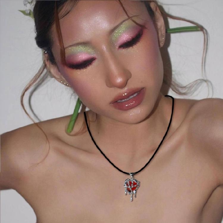 Temperament Love Pendant Necklaces for Women Hip Hop Imprisoned Heart Choker