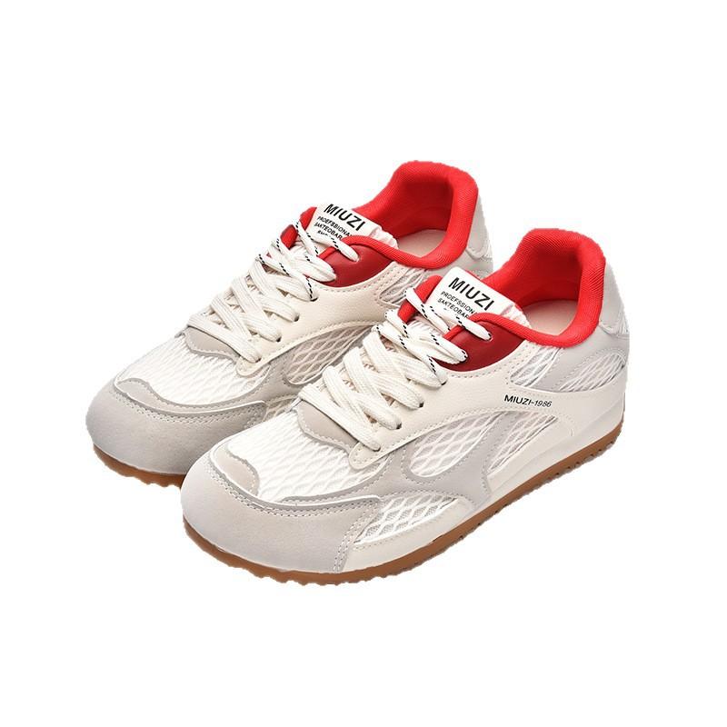 Mesh Breathable Forrest Gump Shoes Women's Single Shoes 2025 Summer Round Head Flat Bottom Not Tired Feet Casual Mountaineering Women's Moral Traini