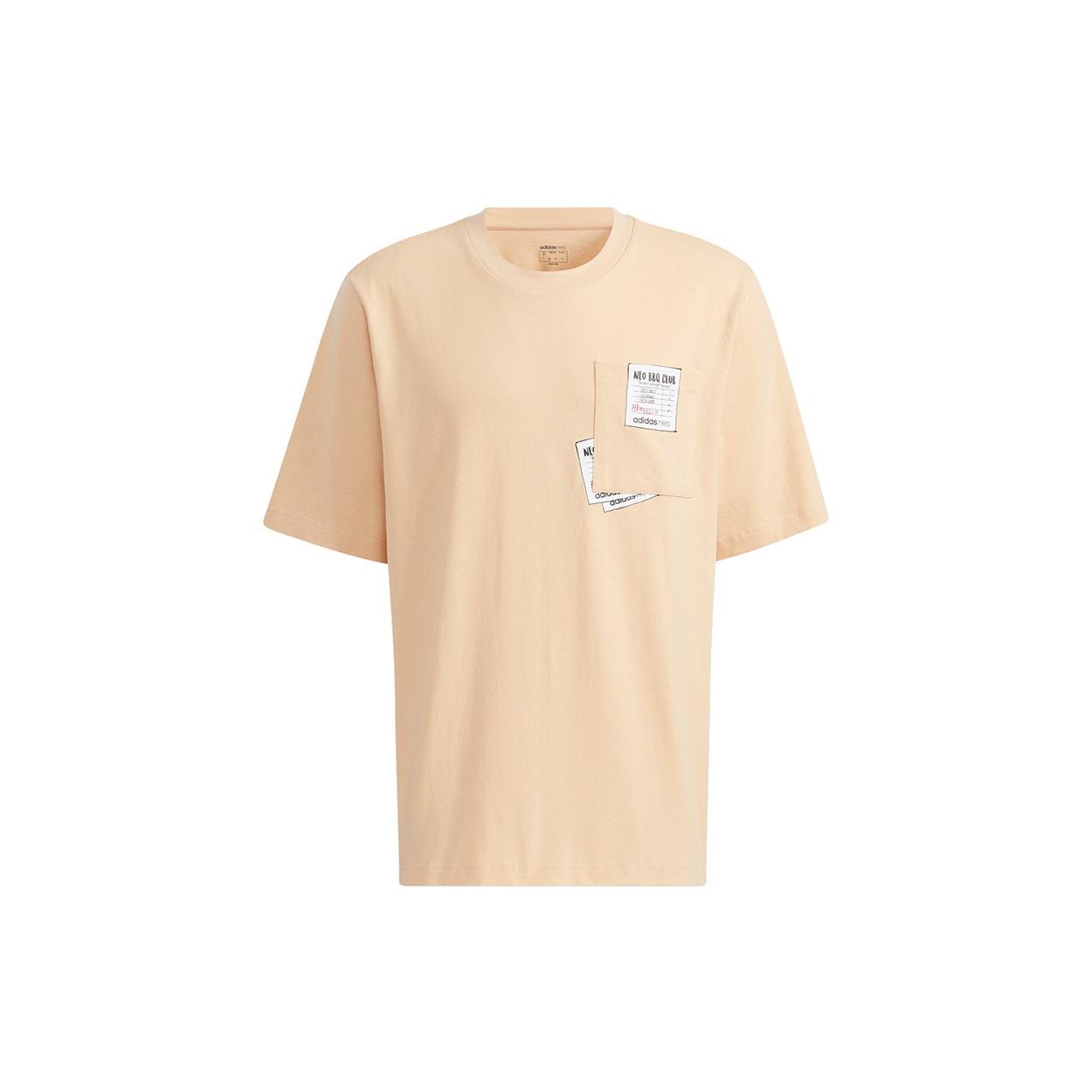adidas neo M BQFD TEE 3 Pocket Round Collar Male Yellow Men s H62006 M