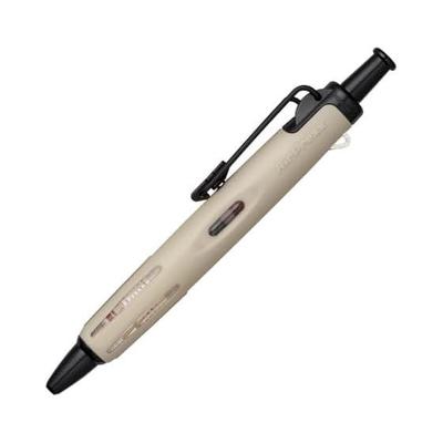 Tombow Oil-Based Ballpoint Pen, Pressurized Airpress, 0.7mm, Beige, BC-APN22, Fast Writing, Upward Writing, Wet Paper, Wire Clip, Rubber Grip, Short