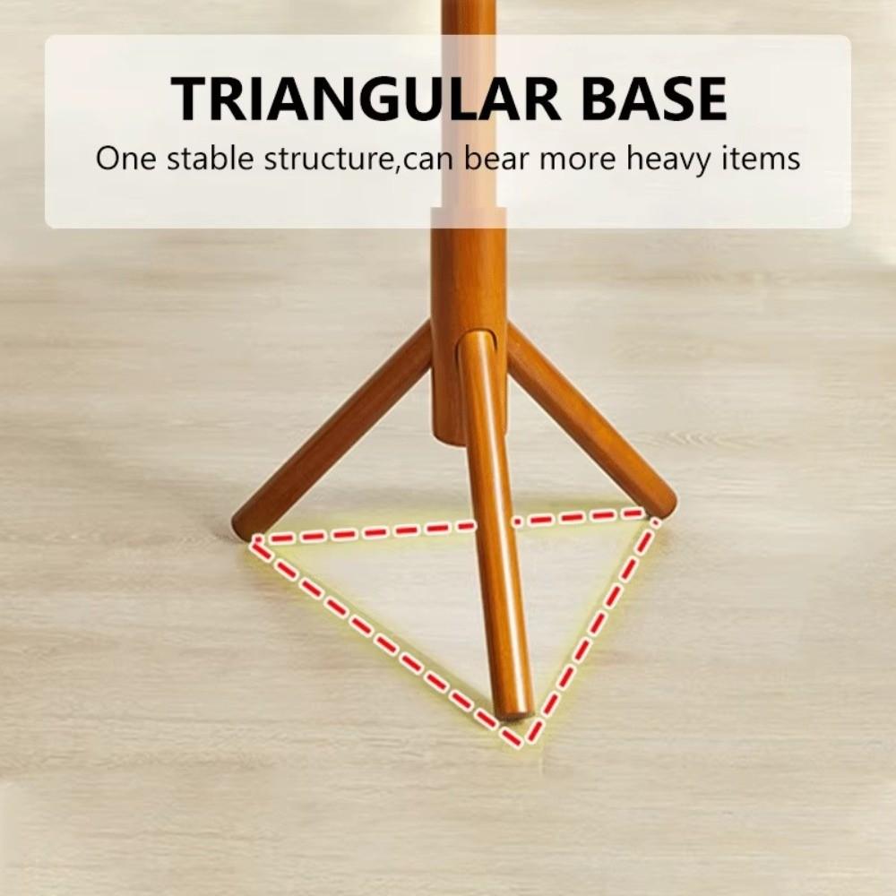 New 8 Hooks Coat Rack Space Saving Floor-standing Clothes Hanger Sturdy Hanging Pole Rack Room Organization