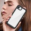 For iPhone 16e Clear Back Case Colorful Frame TPU+Acrylic Phone Cover