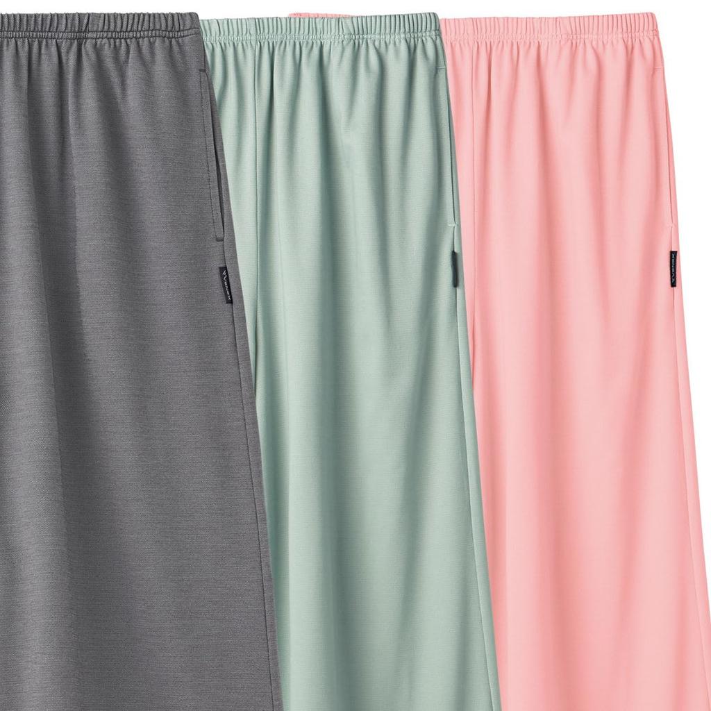 Venex Comfort Cool Recovery Short Sleeve Gaucho Pants and Top Size M Wear, Women's V-Neck Set, Gray,