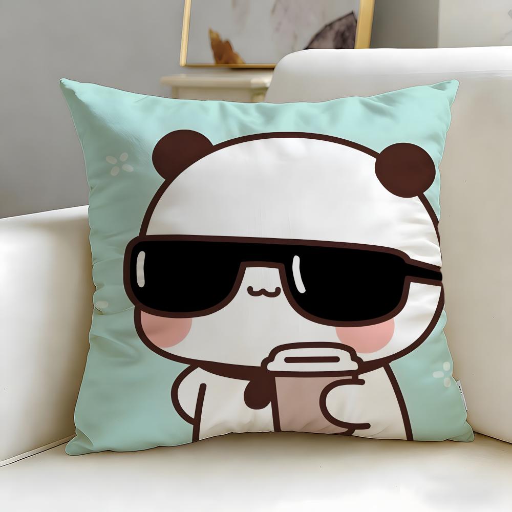 popular cartoon yier bubu Cushion Cover Soft  EasyWash Pillow Case  Versatile for Couch Bed Travel and Office