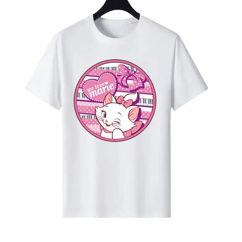 Cute Marie Cat We Love Marie Piano Bow T-shirt M