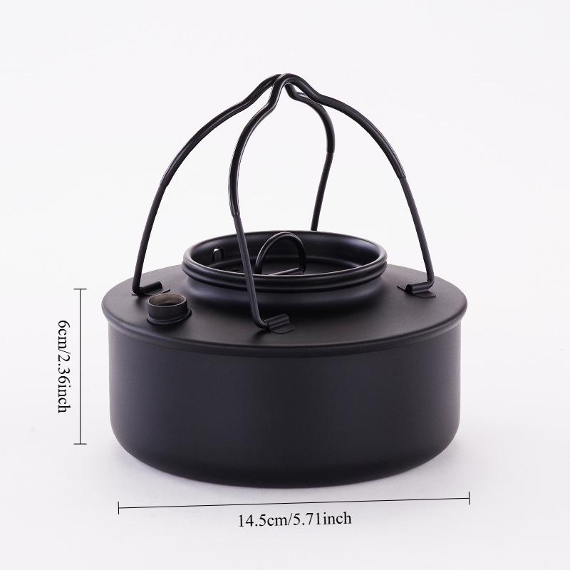 Food Grade Stainless Steel Camping Kettle  Portable Outdoor Camping Boiling Kettle for Picnic Boiling Water To Make Tea Kettle