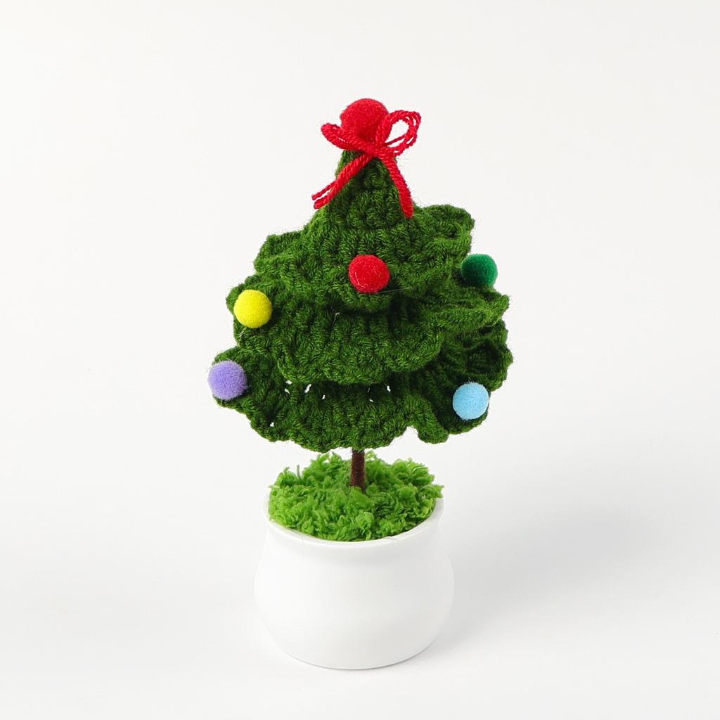 Hand-Knitted Wool Fake Flowers Set: Sunflower, Carnation, Tulip - Desktop Decor, Teacher/Student Gift, Everlasting Bouquet