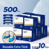 JIAQILI Extra Thick Disposable Shoe Covers (500 Pcs)