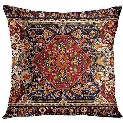 Vintage Persian Square Floral Pattern Cushion Cover Decorative Pillowcase Home Decor 30x30cm