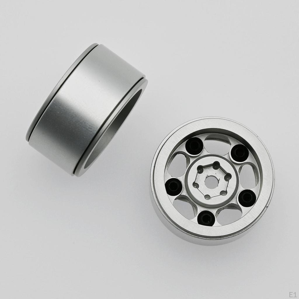 2 Pair Wheel Rim Hubs for Axial SCX24 AXI00002 AXI00001 AXI90081 RC Car Crawler Upgrade Parts