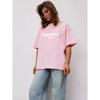 Western Style New Fashion Casual Loose Print Letters Short sleeve T-shirt Top Printed T-shirt Top