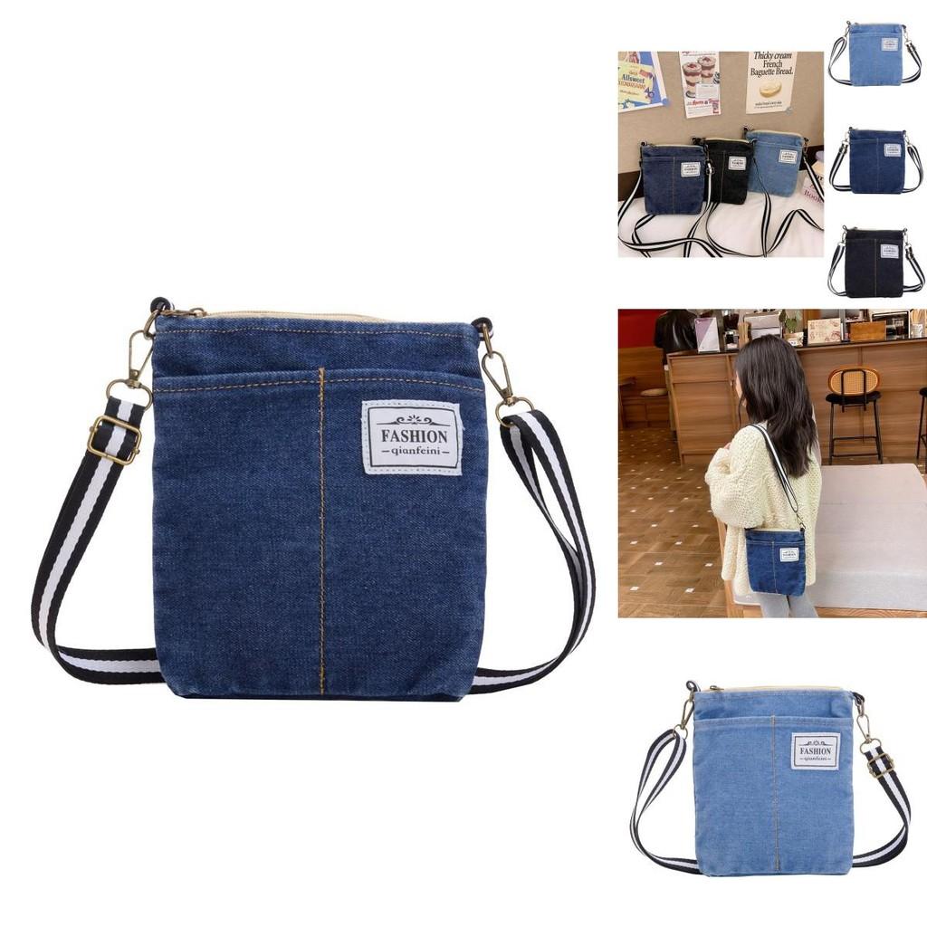 Fashionable Denim Baby Backpack Stylish Letter Design Unisex Shoulder Bag For Kids