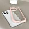 Soft Cat Ear Phone Cases for iPhone 16 15 13 12 11 Pro Max 14 Plus XR XS Max TPU Anti-Drop Transparent Acrylic Back Cover N88 Love Design