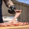 Rib Prep Pro Rib Membrane Remover Tool Guide Trimming Peeling Ribs Membrane Remover Grilling Tools BBQ Rib Preparation Tool