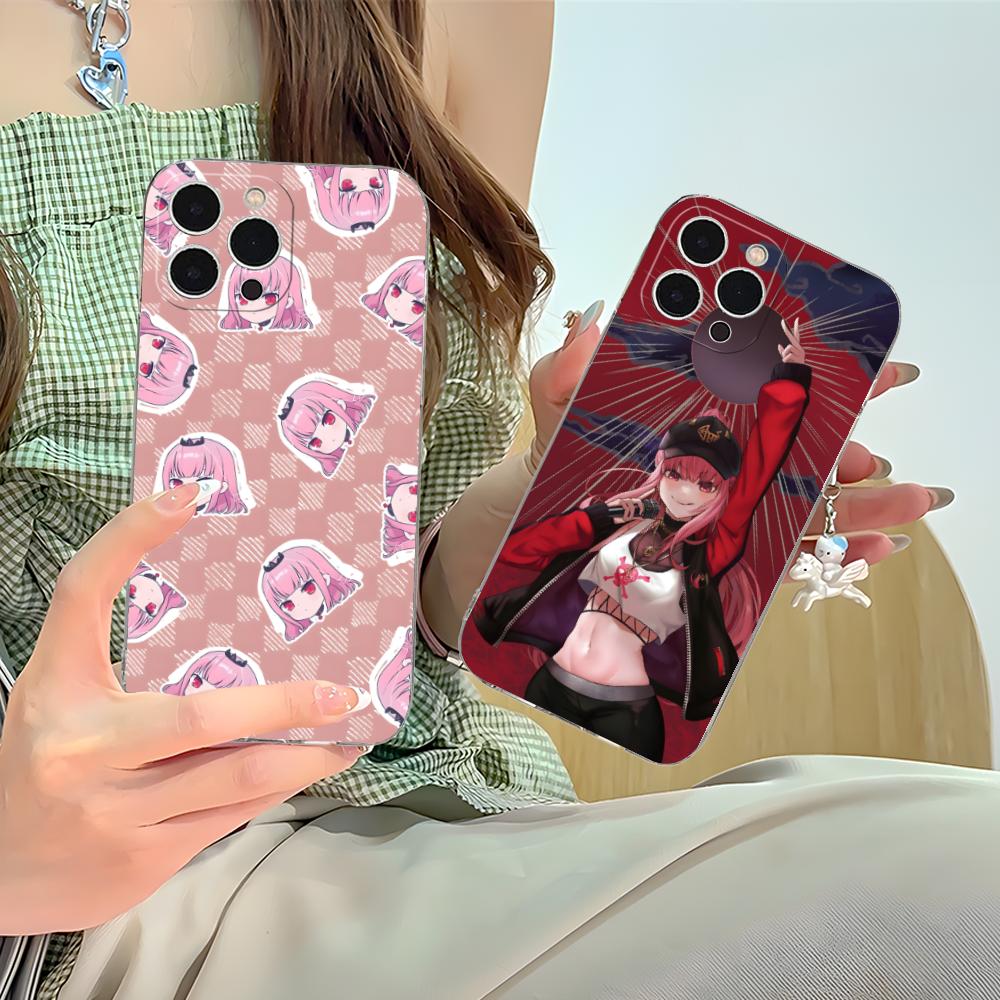 Holo Mori Calliope Clear TPU Mobile Case for iPhone 17 16 15 14 13 12 11 X XR XS Air Pro Max Plus Mini Colorful Cover