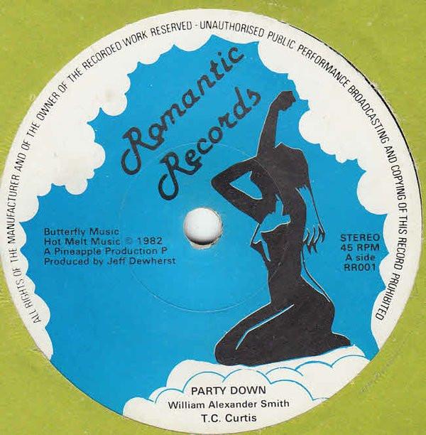 

7inch Record T.C. CURTIS - Party Down RR001 Romantic Record 1982 UK Soul/Funk Used