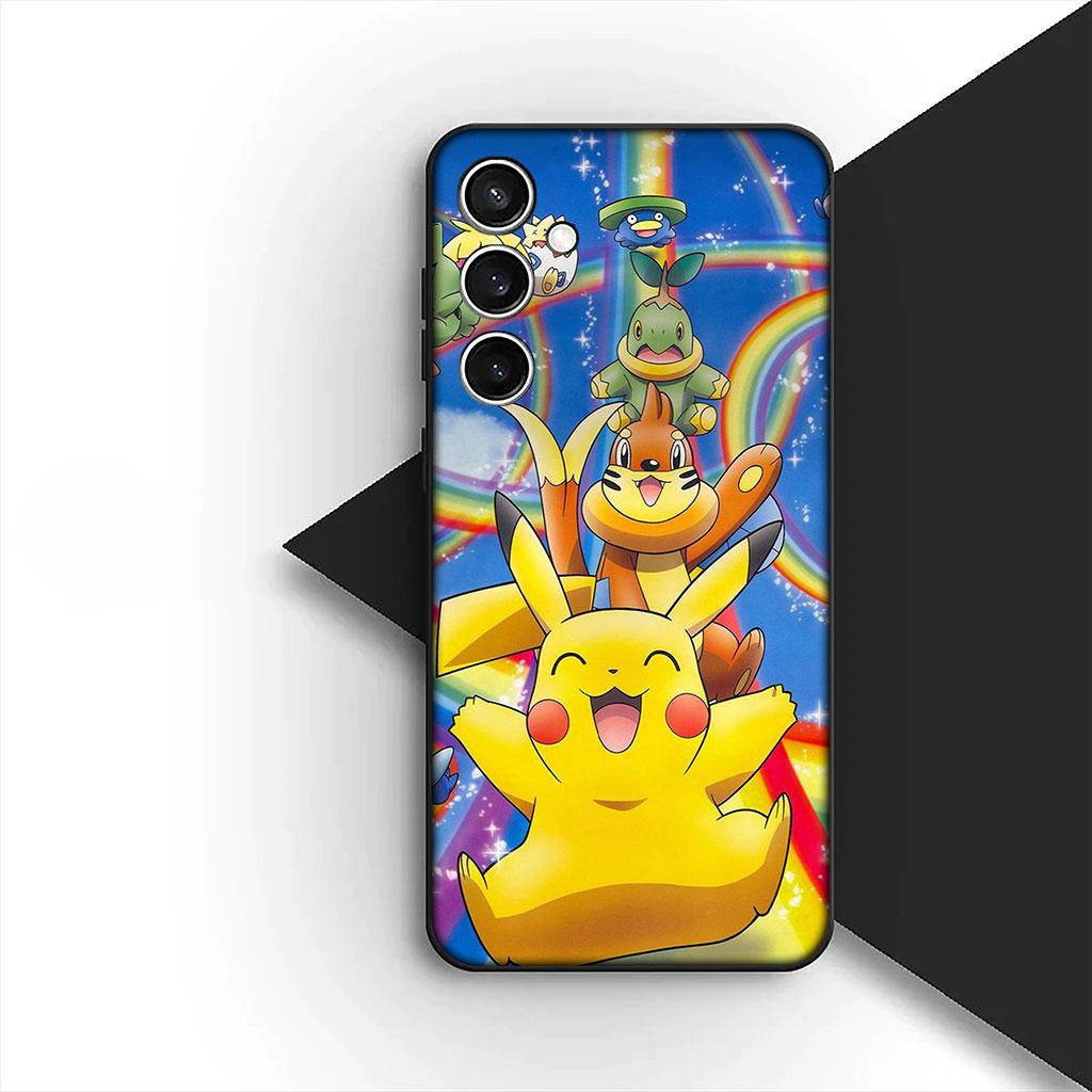 Cartoon P-Pokemons GO P-Pikachus Phone Cover Case for Samsung Galaxy S10 S8 S9 Plus A33 A34 A31 70 A71 A72 Note 20 9 8 S10E