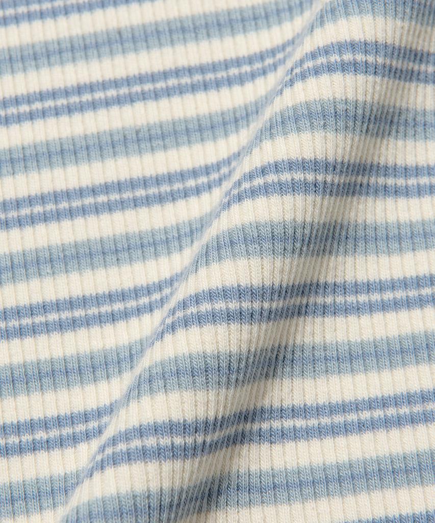 LEE Women'S Ribbed Stripe T-Shirt Light Blue