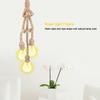 0.5m E27 Vintage Hemp Rope Ceiling Light Base Pendant Lamp Bulb Holder 85-265V (3*holder)