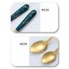 Stainless steel knife, fork, spoon, Nordic 24 piece cutlery set, marble pattern, dessert spoon, steak knife and fork gift box set