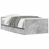 VidaXL Bed Frame with Drawers Concrete Grey 90x190 Cm 3207381
