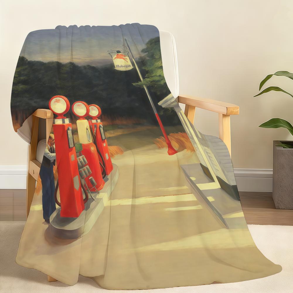 American Painter E Edward H HoppeR R Blanket Soft Throw Blanket for Home Bedroom Bed Sofa Picnic Travel Office Rest Blanket Gift 75x90cm