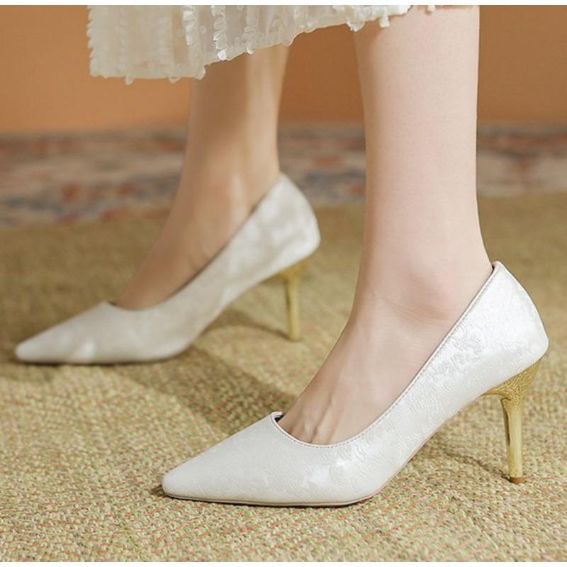 

Элегантные туфли-лодочки с острым носком, на тонком высоком каблуке, для платья, рабочие, на высоком каблуке-шпильке, туфли-лодочки, женские, однотонные, офисные, из флока, для вечеринки 43 белый