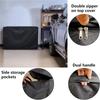 Easy Access Freezer Cover for 14-16 CuFt with Storage Pocket and Ventilation Holes for Outdoor Deep Freezer Protections