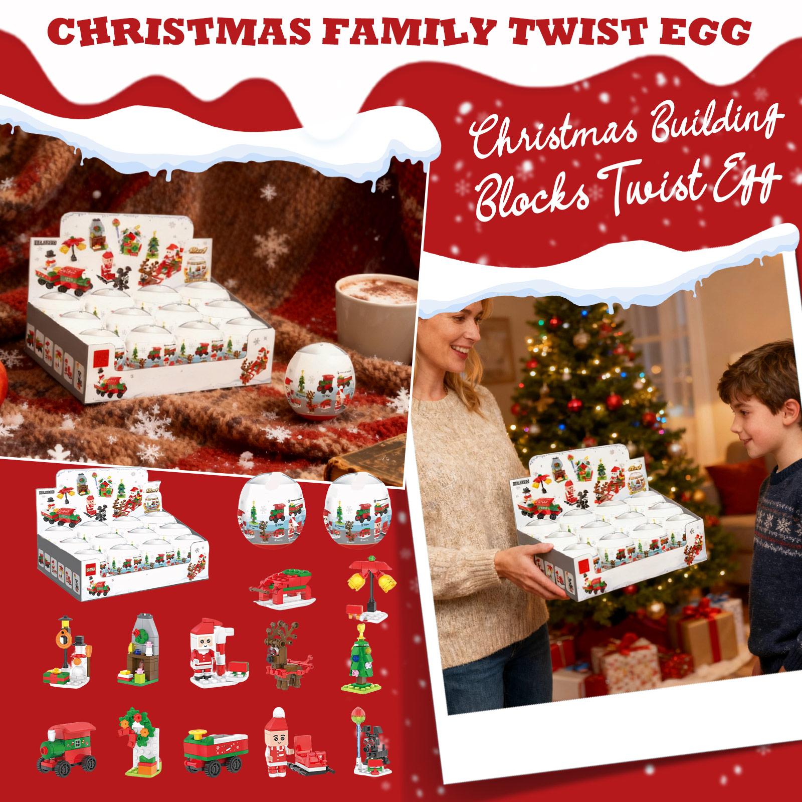 

Christmas Building Block GashaponToy BlindBox, Small ParticleBuilding Block Egg Assembly, Children S Kindergarten School Gift, Small Gift One Size