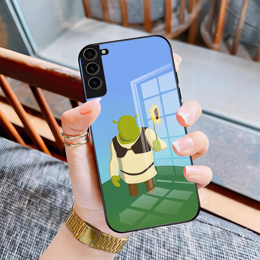 

Shrek Phone Case For Samsung A25 A13 A33 5G A54 A36 A35 A56 A52 A14 Shockproof Glass Cover Samsung A14