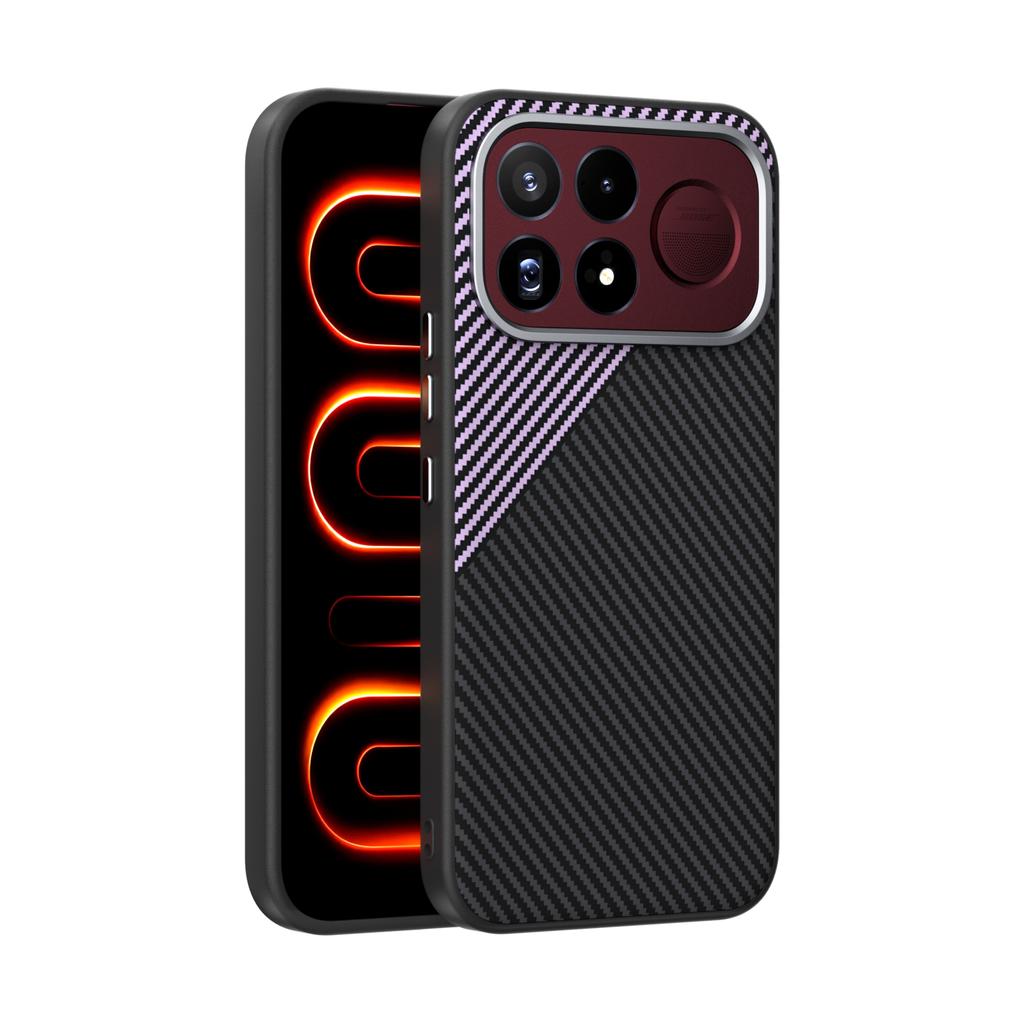Kevlar Carbon Fiber Texture Magnetic Phone Case for Xiaomi Poco F9 Ultra F8 Pro K100 Pro MAX Hard Shockproof Anti Scratch Protective Cover