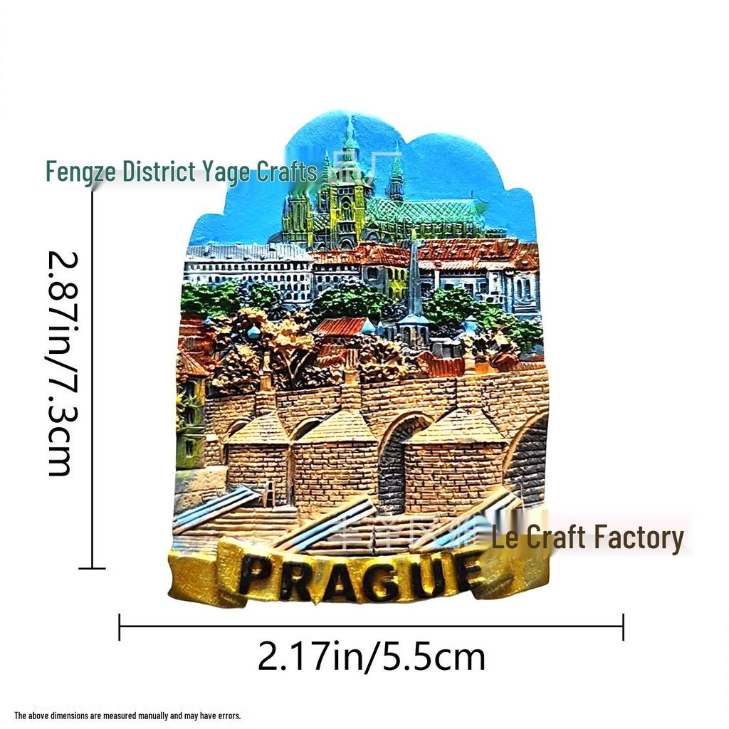 Prague Cultural Landscape Souvenir Magnet