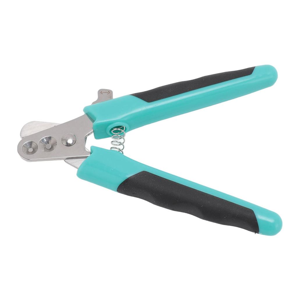 Haustier-Nagelknipser mit doppelten runden Löchern, Klingen aus Edelstahl, ergonomischer Krallenschneider für Katzen, Hunde, Kätzchen