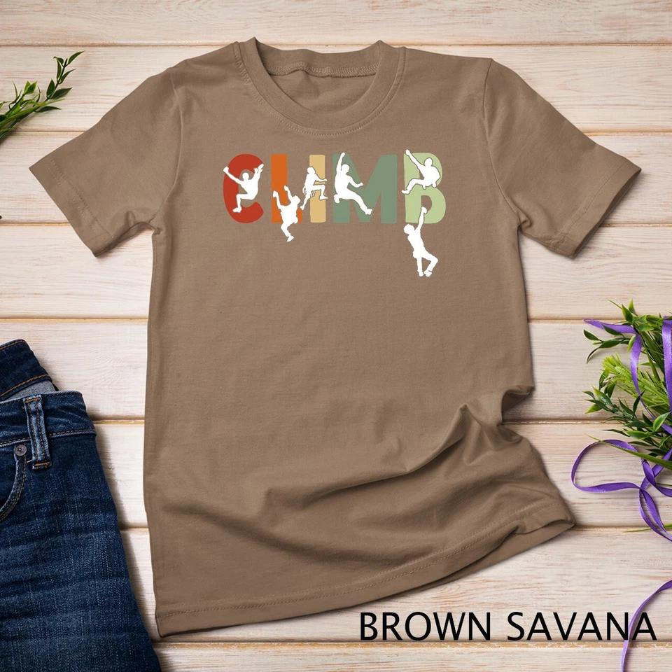 Vintage Climbing Bouldering Rock Climber Climbing T-Shirt Unisex T-shirt 2 M