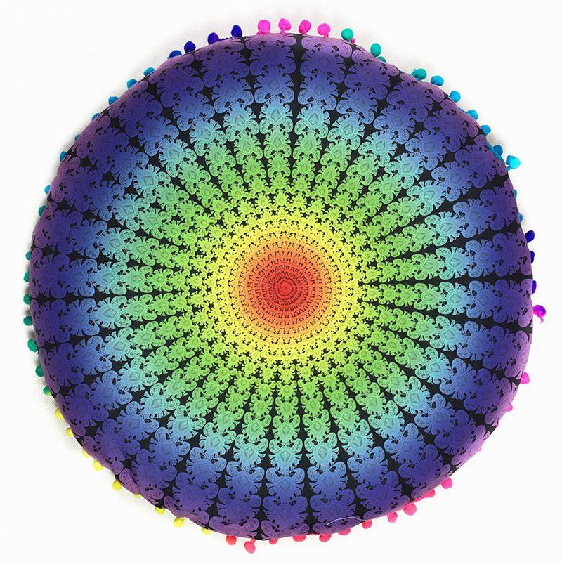 Premium Quality Mandala Round Cushion Cover For A Timeless Bohemian Look