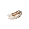 [AmiAmi] Women's Low Heel Pumps with 3cm Heel, Comfortable for Running, Black, Business, Work (Ivory (Smooth), 23.5cm) CX2413SS