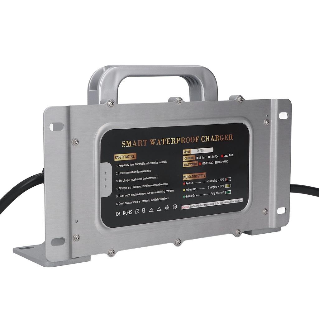 36V 18A 900W Car Battery Charger Smart Trickle Charger 2Pin Crowfoot Style AC for EZGO Carts Pre 1983