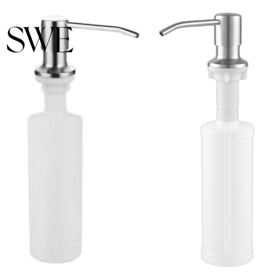 Einfach zu bedienender Spülmittelspender 350ml/500ml Edelstahl Seife Vielseitig Langlebig Stilvoll Spüle Rostfrei für Küchenzubehör Rostbeständig