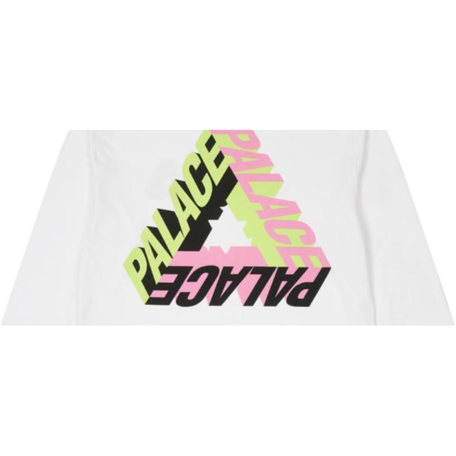 Palace P-3D Longsleeve White Unisex Tops P25LS017