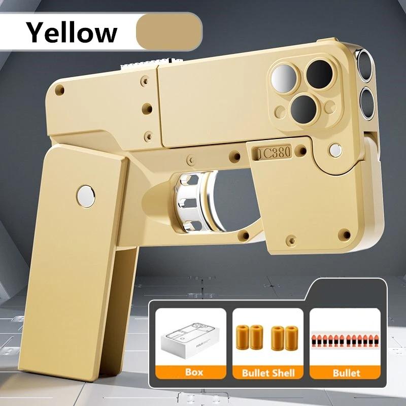 Mobile Phone Shape Folding Soft Bullet Gun Toy Novelty Toys Adults And Kids Creative Bullet Gun Sports