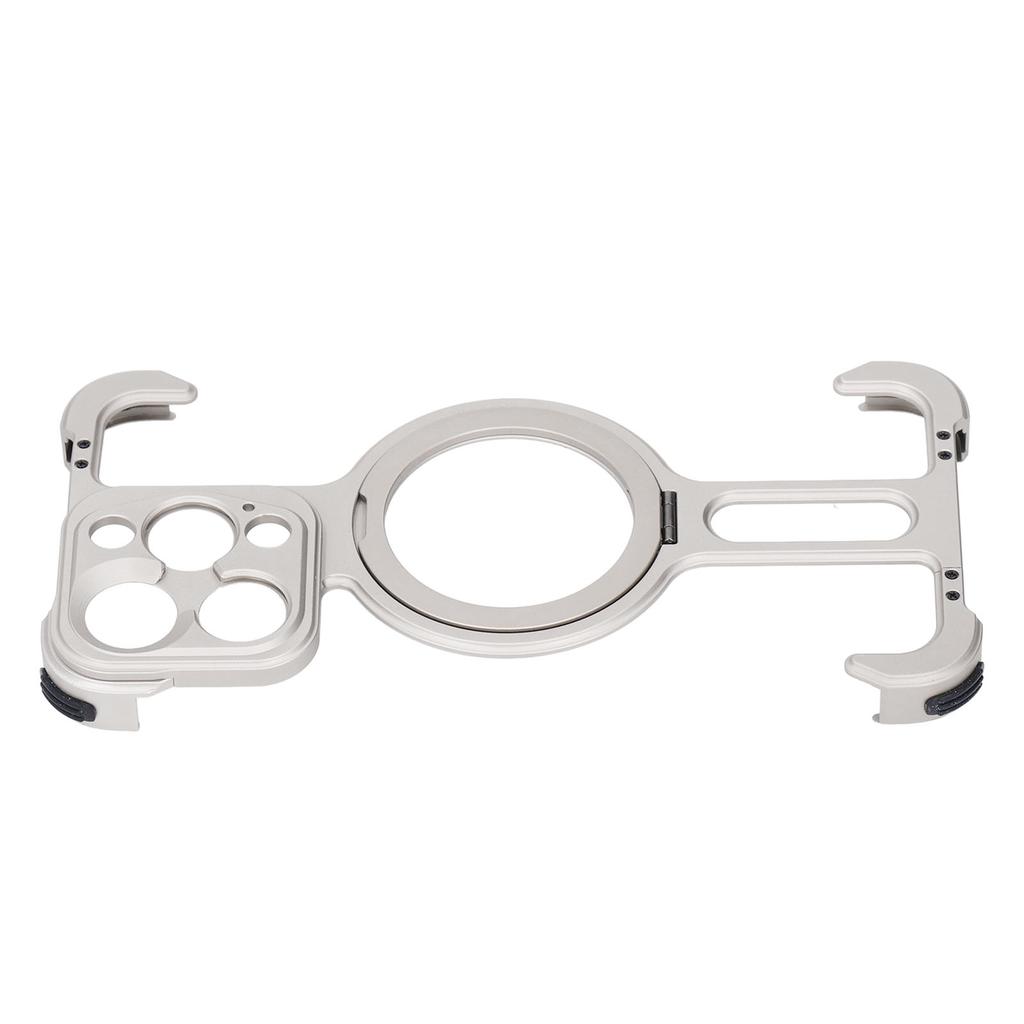 Metal Frameless Case Shock Absorption 17mm Thread Thin Slim Protective Bumper Case with Stand for