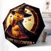 Winnie the Pooh, Halloween Automatic Opening and Closing Umbrella, Compact Travel Umbrella, Lightweight and Portable, Suitable for Beach Com