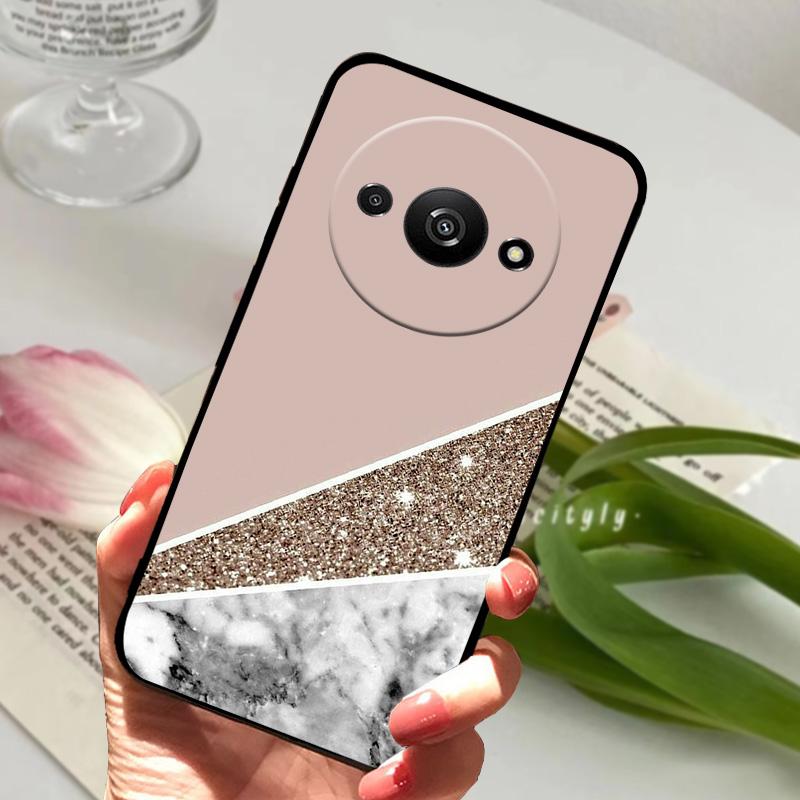 Für Redmi A3 Hülle 23129RN51X Mode Weiches TPU Silikon Handy Schutzhülle Für Xiaomi Redmi A 3 Pro Fundas A3x Stoßfänger Schalen